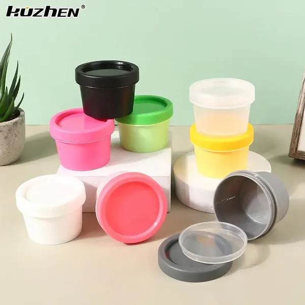 Bouteilles de rangement 1pc 50g Regilable Plastic Vide Makeup Jar Pot Pot Vainage Crème / Lotion / Contage Cosmetic Accessoires