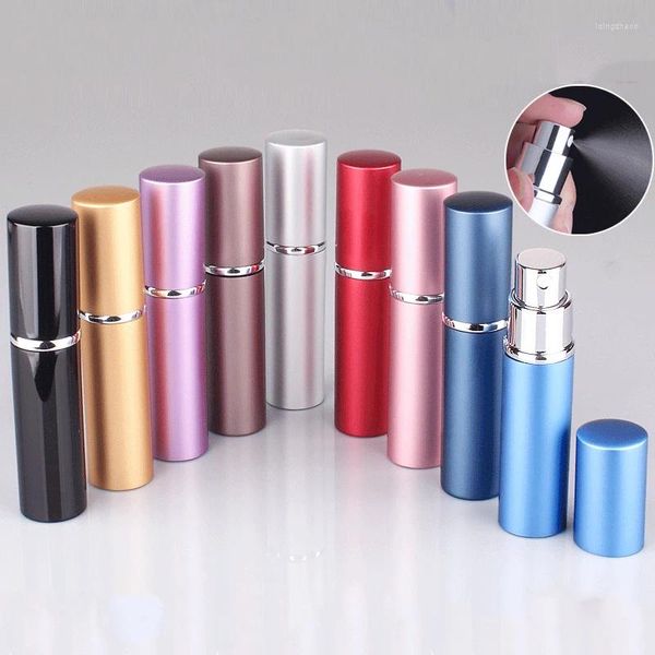 Bouteilles de stockage 1pc 6mL Mini atomiseur de parfum voyage portable liquide cosmétique conteneur métal vaporisateur vide outils rechargeables