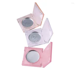 Opslagflessen 1 st Lege Flip Single Hole vierkante transparante hoogtepunt Box Blush Case Concealer cosmetische vervanging