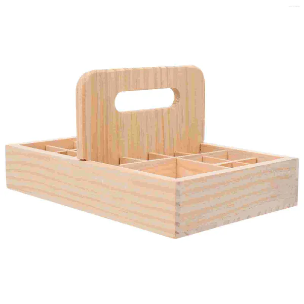 Bouteilles de stockage 1pc Organisateur d'huiles essentielles Support de vernis à ongles Support en bois