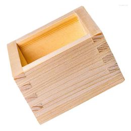 Botellas de almacenamiento 1 PC Estilo japonés Caja de madera Caja de té Masu Cypress Cups Tafups Vino 8x8x6.5cm