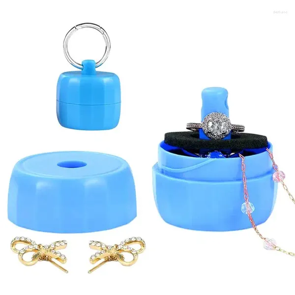 Bouteilles de stockage 1pc Boîte de voyage de bijoux pour anneaux de cadeaux Boîtes à oreilles Western Femmes Mini Case Organisateurs