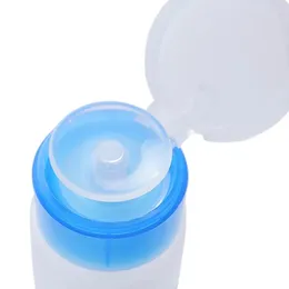 Botellas de almacenamiento 1 PC Nail Art Mini Dispensador de bomba Acrílica Gel Pollo Desmirador Cleaner vacío Recipiente de líquido de botella vacío