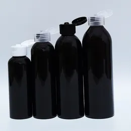 Botellas de almacenamiento 1 unids 100 ml 150 ml 200 ml 250 ml Vacío Negro Viaje Portátil Plástico Flip Cap Botella Cosmética Champú Loción Jabón Líquido