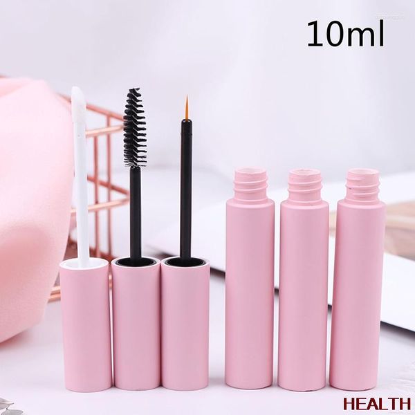 Bouteilles De Stockage 1 PCS 10 ml Mini Taille Rose Brillant À Lèvres Tubes Bouteille Vide Eyeliner Mascara Cosmétique Conteneur Emballage Pinceaux De Maquillage