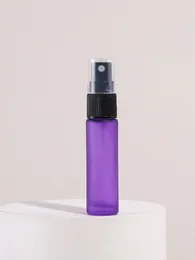 Opslagflessen 1 stks 10 ml paarse kleine lege glas fijne mist verstuiver verstone spray spray navulbare parfum hydrateren voor reis draagbaar