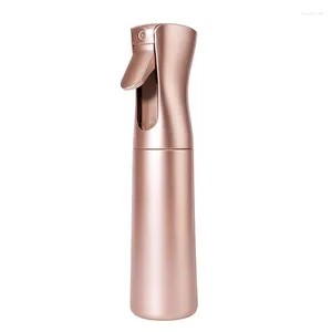 Bouteilles de stockage 1pcs 200 / 300ml Rose Golden Haute pression Vaporisateur continu Récipient rechargeable pour produits de cheveux et de maquillage Filles parfaites