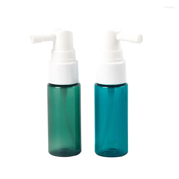 Botellas de almacenamiento 1 unids 20 ml Plástico Nasal Spray Botella Atomizador Rellenable Vacío Garganta Pulverizador Bomba Snoot Contenedor de limpieza