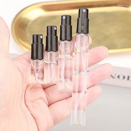 Bouteilles de stockage 1pcs 2ml 3ml 5ml 10ml Mini bouteille de parfum portable vaporisateur rechargeable échantillon cosmétique bouteille en verre récipient vide