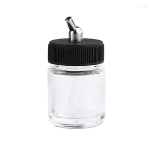 Opslagflessen 1 stks professionele inkt cup glas airbrush pot fles Dual Action Painting Container Spray Gun Paint Jar 22cc