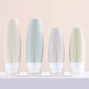 Bouteilles de rangement 1pcs Silicone Travel Bottle Set Conical Cosmetic Rechargeable Lotion Lotion Gel Gel Gel Contaiteur vide