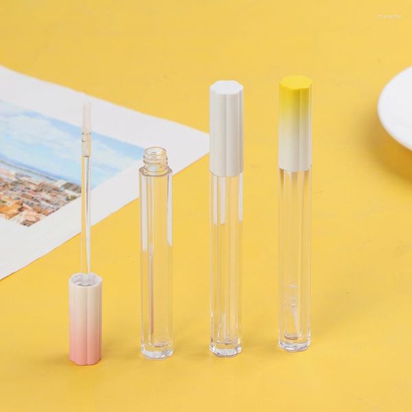 Bouteilles de stockage 1Set 2ML Lipgloss Tube Labial Circulaire Tubes Vide Lip Gloss Plastic Body Glaze Bottle