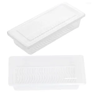 Bouteilles de stockage 2 pcs Bacon Fridge Organisateur de petits récipients serrés à l'air avec couvercles alimentaires pour le réfrigérateur