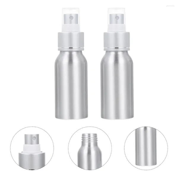 Botellas de almacenamiento 2 PCS Botters Bottle Mini Cóctel Atomizer Bottled Botleer para perfume Accesorios de café Bar Viajamiento de aluminio