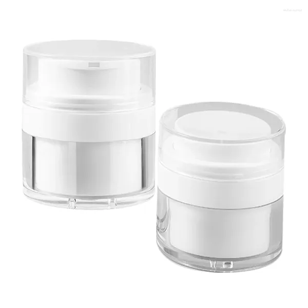 Bouteilles de rangement 2 pcs bouteille crème récipient de maquillage vide petit distributeur de distributeur dispensage sans air