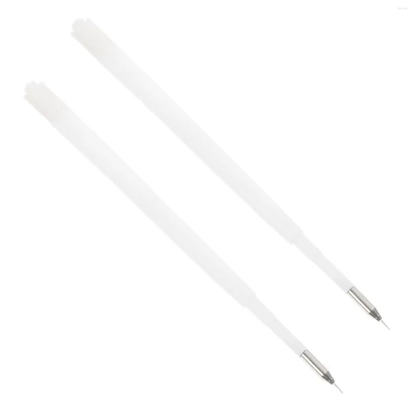 Botellas de almacenamiento 2 PCS Pluma de escape de aluminio Herramienta de instalación de automóviles Recargas de liberación de aire retráctiles Crafts Weeding Bubble Removal Pin