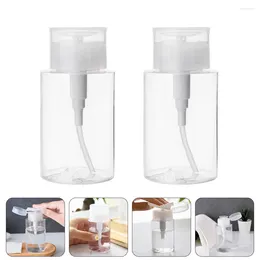 Bouteilles de stockage 2 pièces distributeur de savon pour les mains pressez la bouteille eau nettoyante concise maquillage vide voyage