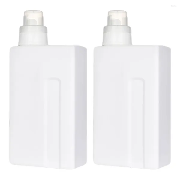 Botellas de almacenamiento 2 PCS Lavandería Detergente Botella Lavadora Gran Capacidad Jabón Recargable Alto