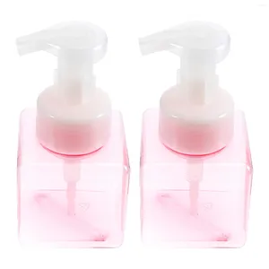 Bouteilles de stockage 2 pièces mousse mousseuse bouteille pompe distributeur carré savon à main moussant lotion conteneur maquillage