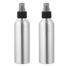 Bouteilles de rangement 2 pcs bouteilles de pulvérisateur de plantes pour dispenser la brume fine en alliage en alliage d'eau voyage pur aluminium