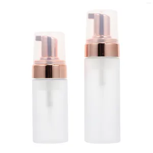 Botellas de almacenamiento 2 PCS Champú portátil Viaje Mini artículos de tocador Botella de tocador Cuarto de baño Espumador Cleasing Leche embotellada