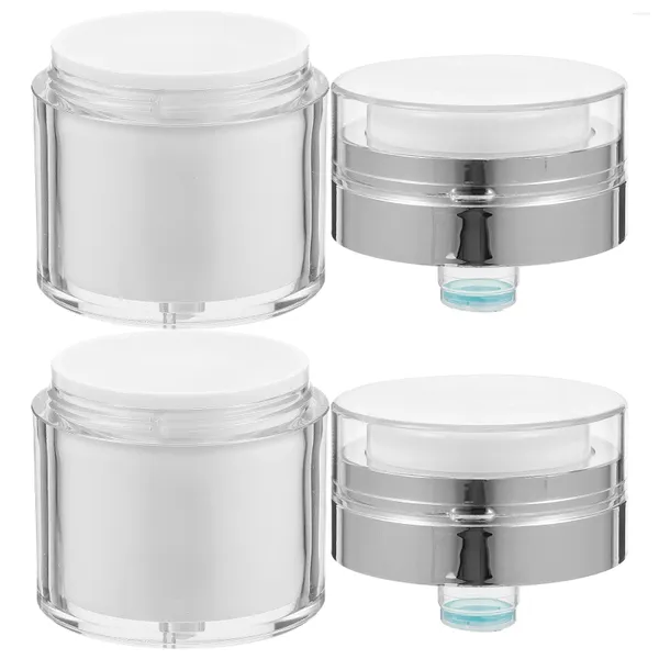 Bouteilles de stockage 2 pièces presse crème pot pompe à air bouteille polyvalente vide lotion organisateur portable PP voyage sous-emballage conteneur