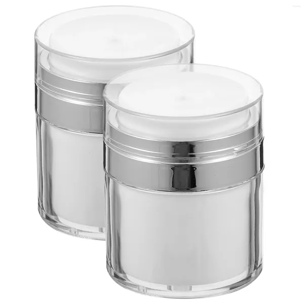 Bouteilles de stockage 2 pièces presse crème pot voyage Lotion conteneur conteneurs pour liquides support presse-type pompe polyvalente