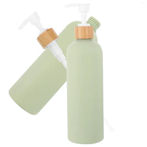 Botellas de almacenamiento 2 PCS Dispensador de jabón Acondicionador de cabello de mano Agua líquida Champú vacío Fregadero de cocina Baño