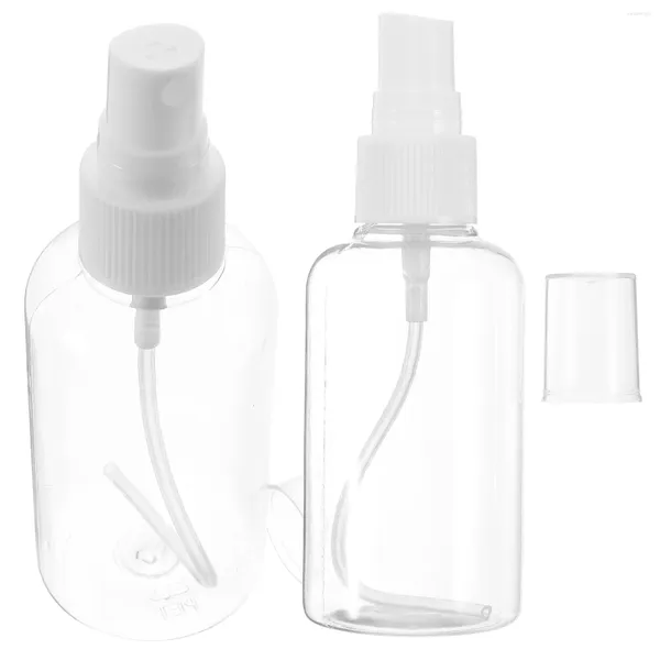 Bouteilles de rangement 2 pcs bouteille d'eau voyage mini récipients en plastique petit parfum de pulvérisation atomiseur essentiel