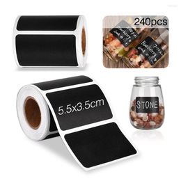 Opslagflessen 2 rollen potten stickers waterdicht 240 stks keukenlabel sticker Blackboard Labels Organisator Jar Jam Spices