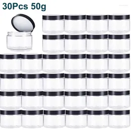 Opslagflessen 20/30/50 stks 50 g 50 ml Plastic Cosmetica Jar Make -updoos Reis Cream Flessen Container Lege pot Navulbaar