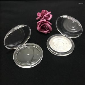 Opslag Flessen 20/30/50 Stuks Transparante Ronde Lege Blusher Compact Diy Plastic Oogschaduw Paletten Clear Lippenstift plaat Pan Container