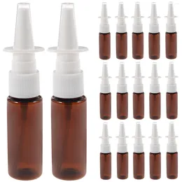 Bouteilles de rangement 20 pcs mini bouteille pulvérisée directe rechargeable nasal réutilisable parfum petit maquillage le dispensateur de compagnie voyage