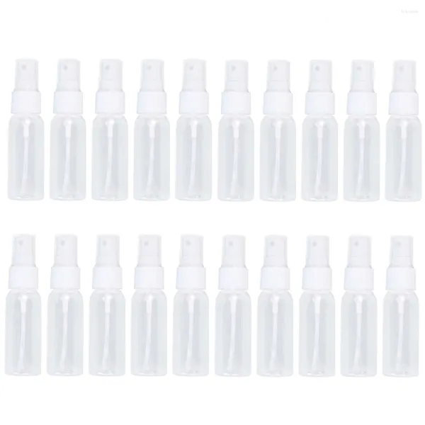 Botellas de almacenamiento 20 PC CONTAJES PLÁSCOLA Botella de spray portátil Recargable Magno de alcohol pequeño