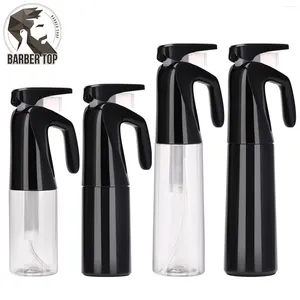 Bouteilles de rangement 200/300 ml bouteille de pulvérisation continue pour coiffure brouillard vide ultra fine en plastique d'eau pulvérisateur professionnel coiffeur