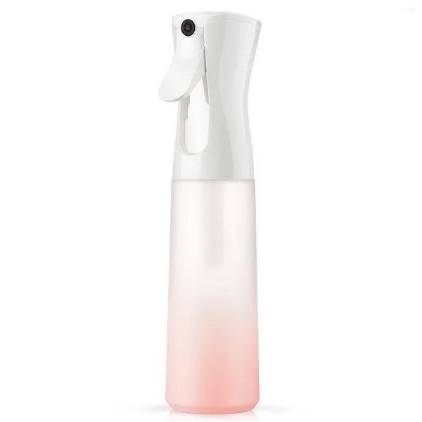 Botellas de almacenamiento 200/300ml Botella de spray de niebla fina para cabello de alta presión Regadera continua Regadera automática Peluquería Rociador de agua a prueba de fugas