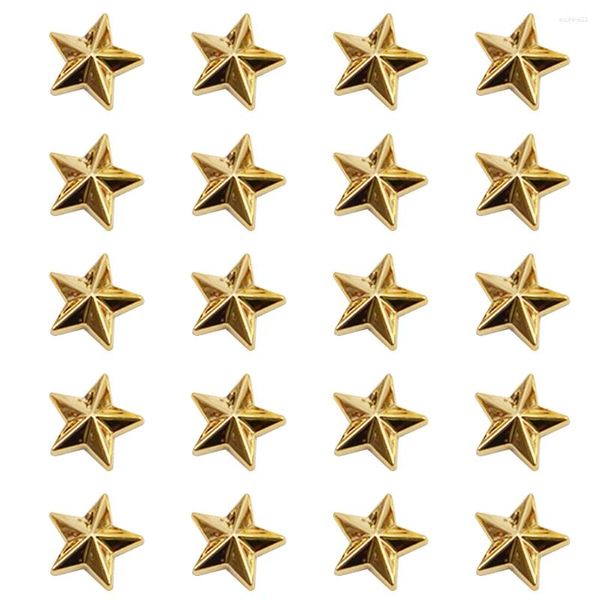 Botellas de almacenamiento 200 PCS Pentagrama acrílico DIY Charm Etiqueta Ropa Adornos de estrellas Encantos en forma