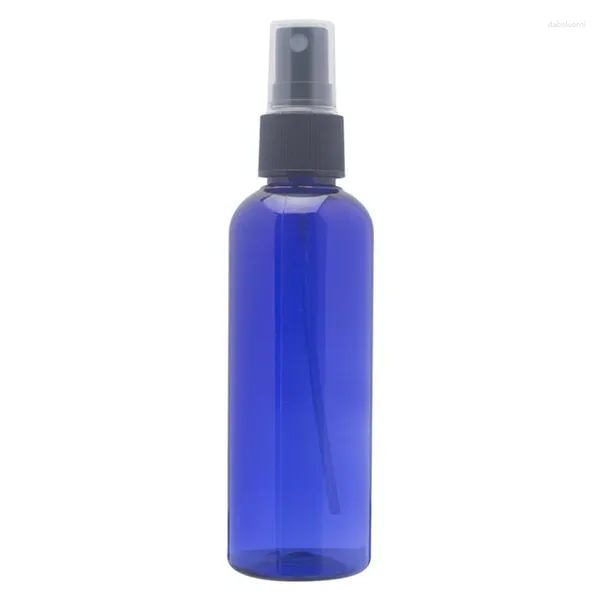 Bouteilles de rangement 200 x 100 ml de blue en plastique vide en plastique rechargeable pour animaux de compagnie avec fine brume atomiseur pulvérisateurs pour le nettoyage de bricolage