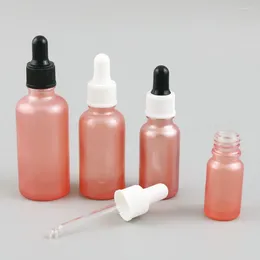 Opslagflessen 200 X Roze Glazen Druppelaar 1oz Essentiële Olie Piepette Container 10ml 30ml 50ml 100ml