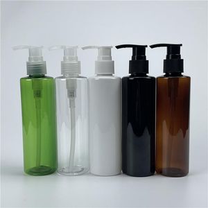 Opslagflessen 200 ml x 30 plastic lotionpomp platte schouderfles douchegelroeter shampoo verpakking lege cosmetische container