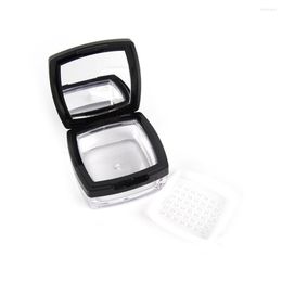 Opslagflessen 200 % 10 g lege plastic cosmetische zifter losse poeder Jar container puff doos make -up reizen met spiegel