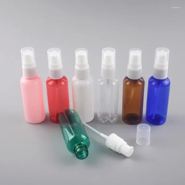 Botellas de almacenamiento 200pcs 50 ml de botella de loción recargable champú de plástico Bomba de pato buckbill recipientes cosméticos vacíos de aceite esencial viajar