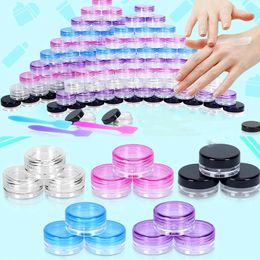 Bouteilles de rangement 200pcs 5G PLATIQUE PLASTIQUE COSMÉTIQUE POTS VIDES VIDE CEINDOW MAVIEN CRÈME CRÈME POTS LIP