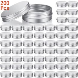 Botellas de almacenamiento 200pcs frascos de aluminio 10 ml recipientes de metal cosmético vacío