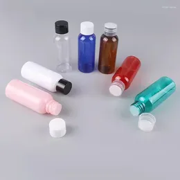 Bouteilles de rangement 200pcs Refipillable Plastic Pet Vis Coud Lotion 1.7 oz Clear Cosmetic Sample Container mini bouteille de shampooing à remplissage de voyage