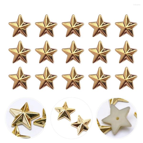 Botellas de almacenamiento 200 unids Cuentas de estrella Forma metálica Encantos Flatback Horquilla Adornos para caja de bricolaje Fabricación de joyas Pulseras Pendientes Clave