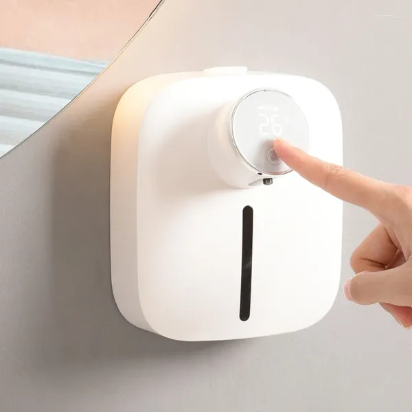 Botellas de almacenamiento 2024 Venta de USB RECARGABLE Automático de jabón manual DISPENSER EL Servicios para el hogar Líquido montada en la pared