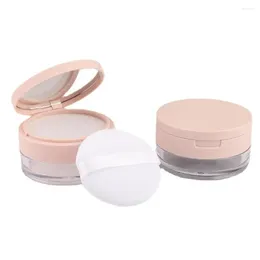 Opslagflessen 20 g lege plastic poederdoos handheld losse pot met make -up reizen cosmetische zeef pot pottenbakken mesh draagbare e1k7