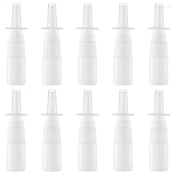 Botellas de almacenamiento 20pcs 10 ml de botella de spray nasal recipiente recipiente recipiente de rociador vacío