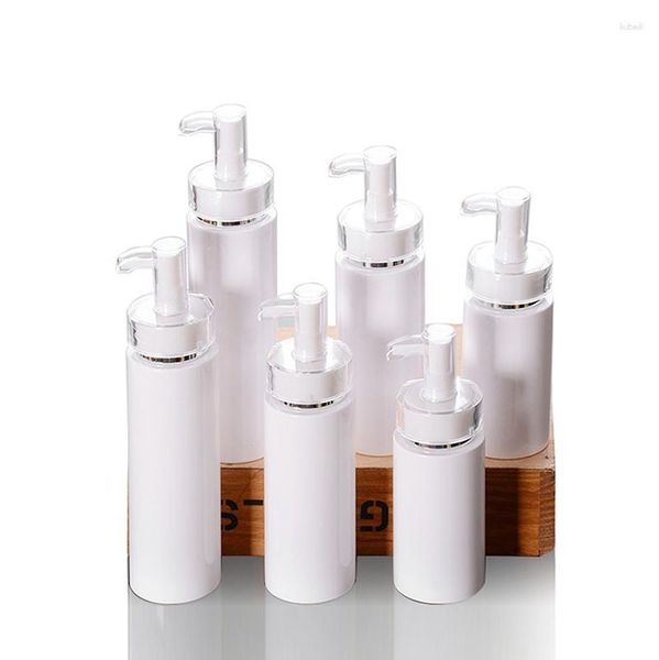 Botellas de almacenamiento 20 piezas 120 ml 160 ml 200 ml Bomba de loción vacía Botella blanca Cuidado personal Dispensador de cosméticos Envasado de jabón